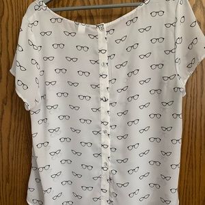 Torrid Georgette Eyeglasses Top Size 0